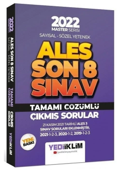 2022 Ales Sayısal Sözel Son 8 Sınav Çıkmış Çözümlü Sorular Yediiklim