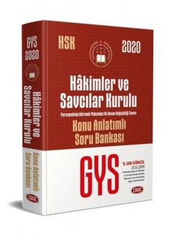 Data 2020 Hsk Hakimler Savcılar Kurulu Gys Konu Anlatım Soru Bankası