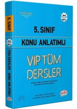 Editör 5.Sınıf Vip Tüm Dersler Konu Anlatım