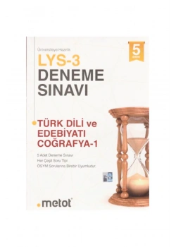 Metot Lys-3 Türk Dili Ve Edebiyatı Coğrafya1 5 Deneme Sınavı