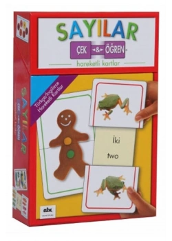 Sayılar Çek Öğren Hareketli Kartlar Abc