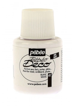 Pebeo 205- 41 110Ml Deco Mat Ahşap Boyası Beyaz