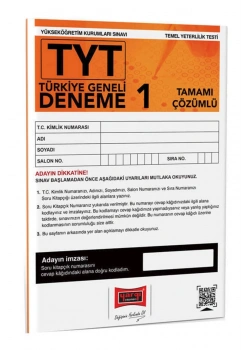 Yargı 2023 Tyt Türkiye Geneli Deneme-1