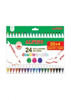 Alpino Çift Yönlü Keçeli Kalem 24 Renk  Ar-002058
