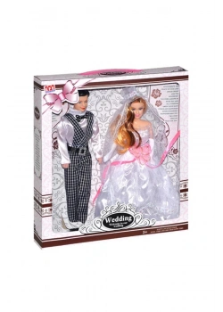 Kutulu Lüx Gelin Damat Bebek Set