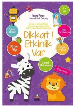 Dikkat Etkinlik Var Çıkartmalı 3+Yaş Derin Çocuk
