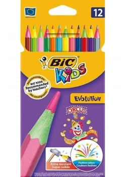 Bic Kids Evolution Circus Kuru  Boya Kalemi 12Li 895789