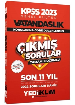 Kpss 2023 Gk Vatandaşlık Son 11 Yıl Çıkmış Çözümlü Sorular  Yediiklim