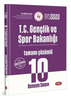 Data Gys 2020 Gençlik Spor Bakanlığı Çözümlü 10 Deneme