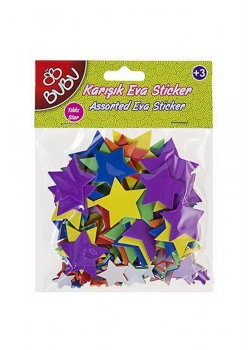 Bu-Bu Yıldız Star Karışık Eva Stıcker Kod:Bubu-St0014