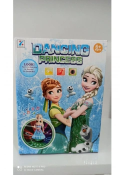 Kutulu Pilli Işıklı Elsa Dans Eden Bebek