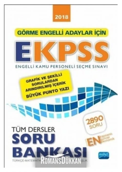 Nobel Ekpss Görme Engelliler Soru Bankası