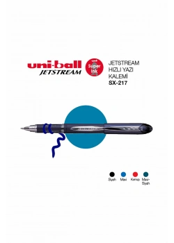 Uniball Sx-217 Jetstream 0.7 Hızlı Yazı Kalemi Mavi