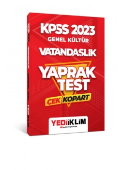 Kpss 2023 Gk Vatandaşlık Yaprak Test  Yediiklim