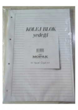 Mopak Kolej Yedek Beyaz 50-Yp Çizgili