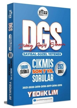 2022 Dgs Sayısal Sözel Son 7 Yıl Çıkmış Çözümlü Sorular  Yediiklim