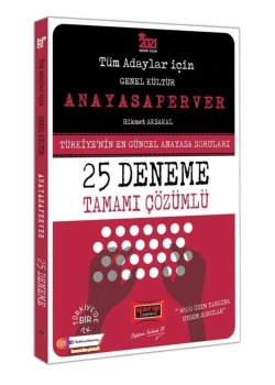 2021 Gk Tüm Adaylar İçin Anayasaperver Çözümlü 25 Deneme  Yargı