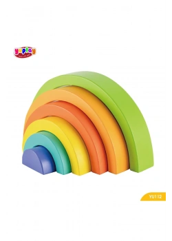 Yuplay Gökkuşağı Kule 3+ Yaş 0-50  Parça Yu112