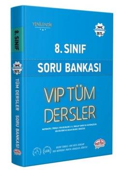 Editör 8.Sınıf Vip Tüm Dersler Soru Bankası