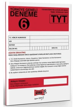 Yargı Tyt Türkiye Geneli Deneme-6