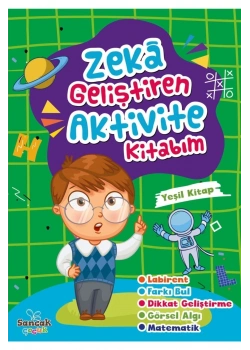 Zeka Geliştiren Aktivite Kitabım Yeşil Kitap Sancak