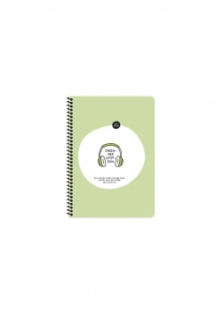 Keskin Color Hisli Şeyler A4 80Yp.Çizgili Spiralli Stickerli Defter - Dinlenmek İstiyorum