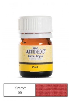 Lisans Artdeco Kumaş Boyası 25Ml. Sılk Alızarın Kiremit  Lv-Y-010A-55