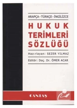 Arapça Türkçe İngilizce Hukuk Terimleri Sözlüğü