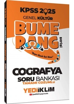 2025 Kpss Gk Bumerang Coğrafya Çözümlü Soru Bankası  Yediiklim