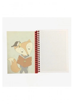 Thinkbook Wıse Fox Kırmızı Spiralli Not Defteri