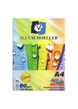 Alex Schoeller Renkli̇ A4 Kağidi 80 Gr Turuncu 100 Lü