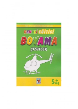 Renkli Eğitici Boyama Çizgiler 5+Yaş  Nurdan Yayın