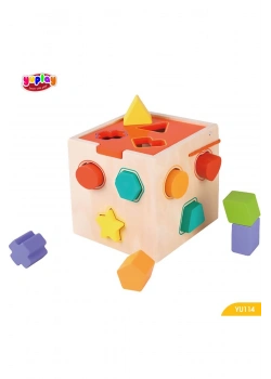 Yuplay Şekil Ayırma Küpü 1,5+ Yaş 0-50  Parça Yu114