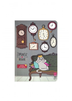 Thınkbook Zamansız Ajanda Haftalık Kedi Saatler