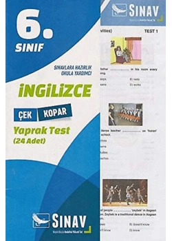 Sınav 6.Sınıf İngilizce Yaprak Test