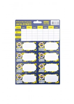 Fenerbahçe Okul Etiketi Ders Proğramlı 3Yp (25X12) 463642