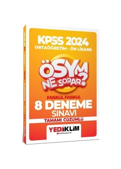 Kpss 2024 Ortaöğretim Önlisans 8 Fasikül Çözümlü Deneme  Yediiklim