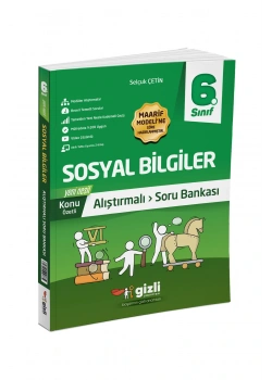 6.Sınıf Sosyal Bilgiler Alıştırmalı Soru Bankası  Gizli Yayınları