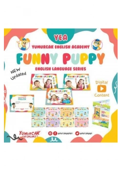 FUNNY PUPPY okul öncesi İNGİLİZCE EĞİTİM SETİ 36-60 ay YUMURCAK yayın