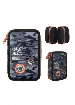 HOALAA 3 GÖZLÜ KALEM ÇANTASI SAVE THE WORLD ATLAS