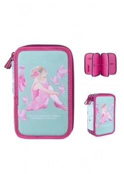 HOALAA 3 GÖZLÜ KALEM ÇANTASI BALLERİNA ATLAS