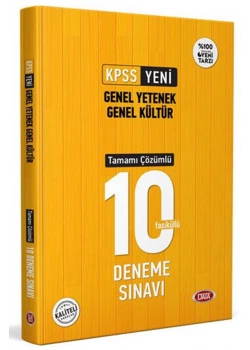Data Kpss Gy Gk Çözümlü 10 Deneme Sınavı