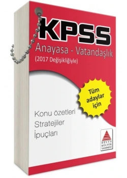 Kpss Anayasa Vatandaşlık Cep Kartları   Delta Yay
