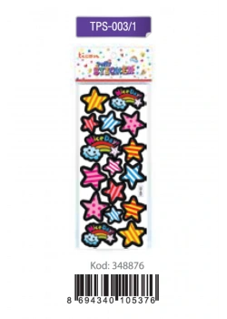 Ticon.Tps-003/1.Puffy Sticker Yıldız Kod:348876