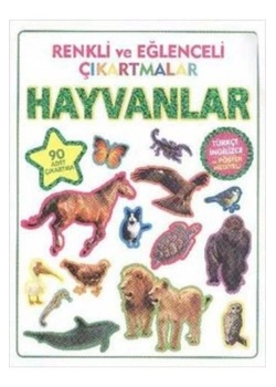 Renkli Ve Eğlenceli Çikartmalar Hayvanlar Parıltı