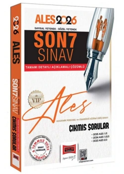 2026 Yargı Ales Sayısal Sözel son 7 Sınav Çıkmış Sorular