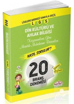 EDİTÖR LGS DİN KÜLTÜRÜ 20 BRANŞ DENEMESİ