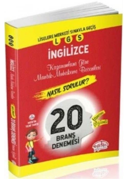 EDİTÖR LGS İNGİLİZCE 20 BRANŞ DENEMESİ
