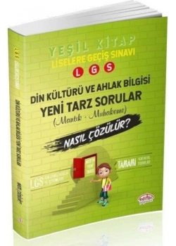 EDİTÖR 8.SINIF LGS DİN KÜLTÜRÜ YENİ TARZ SORULAR