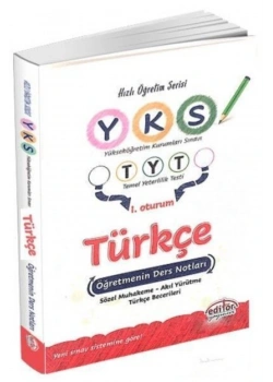 EDİTÖR YKS TÜRKÇE DERS NOTLARI 1.OTURUM